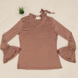 Annabelle Women's Ruffled Blouse, Size L